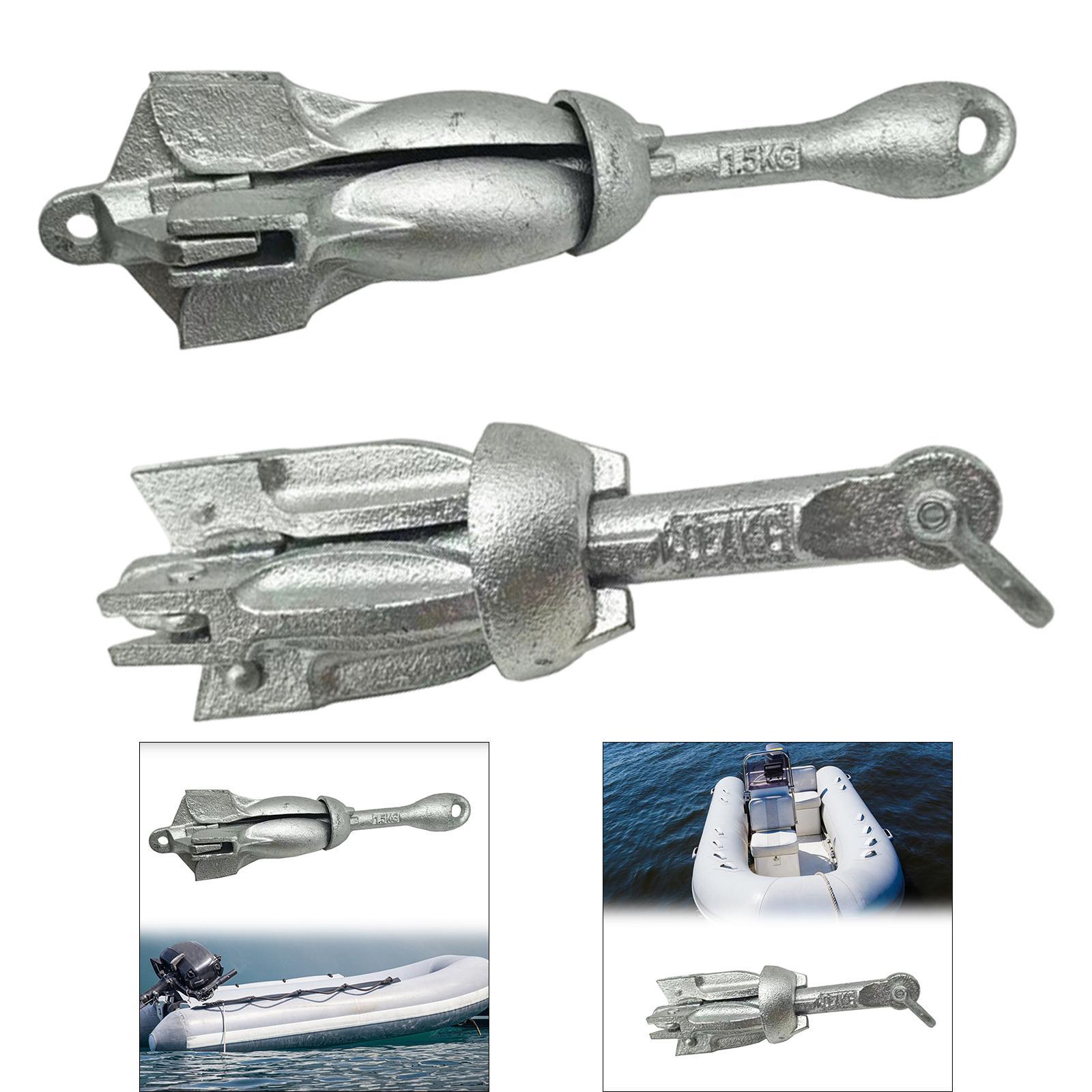 Compact Foldable Marine Anchor - Fishing Kayak Anchor recension och pris