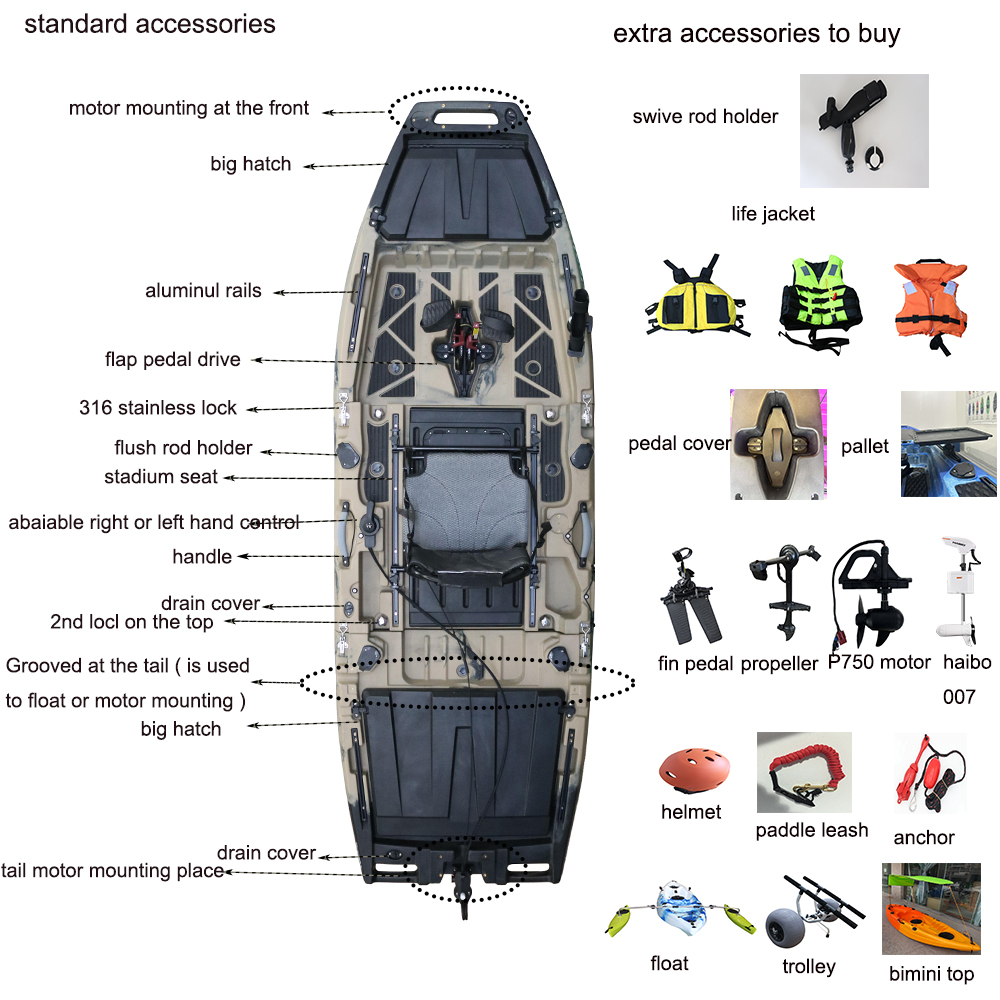 10ft Modular Sit-On-Top Fishin - Fishing Kayak Sit In recension och pris