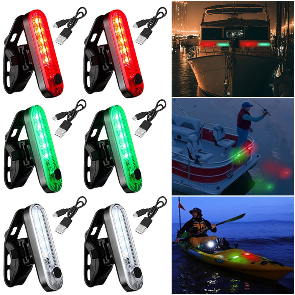 LED Boat Navigation Light USB  - Fishing Kayak Anchor recension och pris