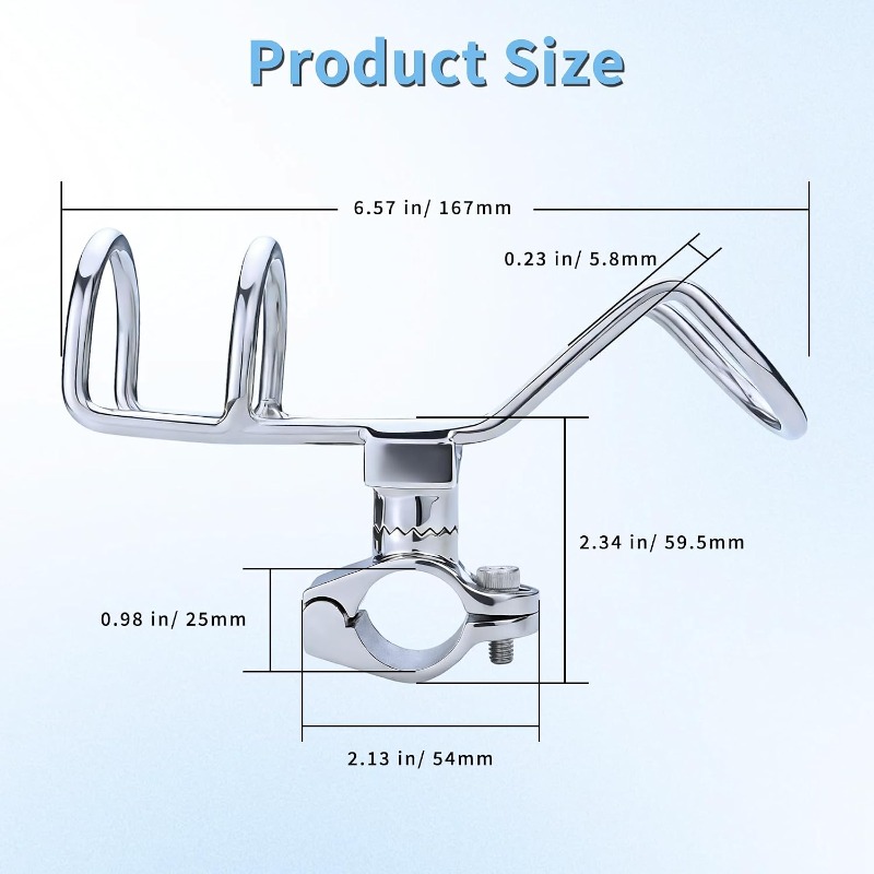 2Pcs 316 Stainless Steel Fishi - Fishing Kayak Rod Holder recension och pris